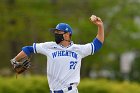 Baseball vs CGA  Wheaton College Baseball vs Coast Guard Academy during game two of the NEWMAC semi-finals playoffs. - (Photo by Keith Nordstrom) : Wheaton, baseball, NEWMAC